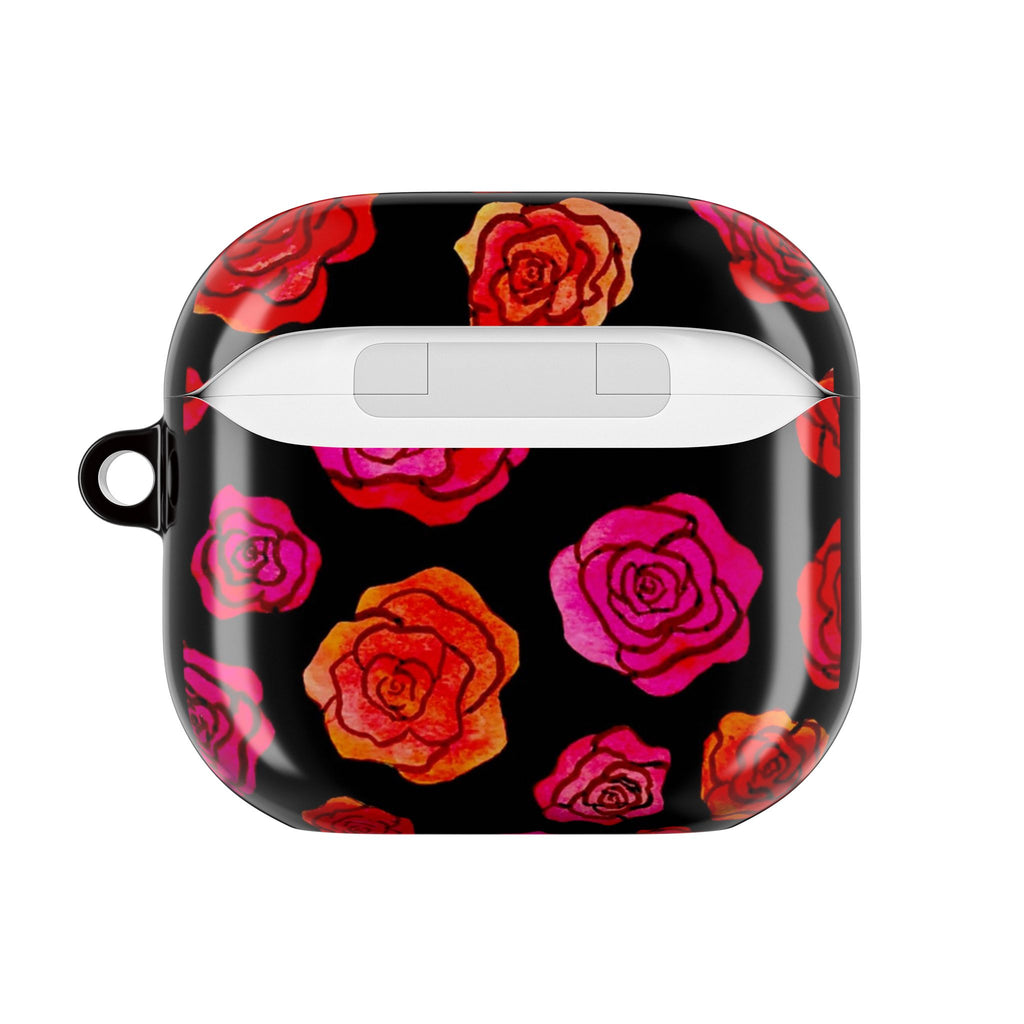 Rose Pattern AirPod Case — Pink & Red Floral Protective Cover