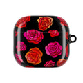 Rose Pattern AirPod Case — Pink & Red Floral Protective Cover